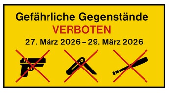 Bundespolizeidirektion M&uuml;nchen: Bundespolizeidirektion M&uuml;nchen: Bundespolizeidirektion M&uuml;nchen erl&auml;sst erneut tempor&auml;res Mitf&uuml;hrverbot f&uuml;r gef&auml;hrliche Gegenst&auml;nde an sechs bayerischen Bahnh&ouml;fen
