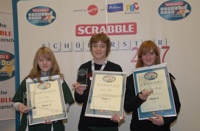 Mattel GmbH: WORT-GEWALTIGES Finale der 3. Deutschen Scrabble Schülermeisterschaft in Hamburg am 24. & 25. November