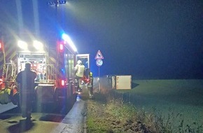 Polizei Mettmann: POL-ME: Betrunkener Lkw-Fahrer verursacht Alleinunfall - Ratingen - 2111127