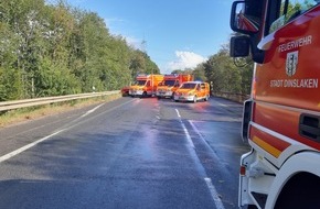 Feuerwehr Dinslaken: FW Dinslaken: Verkehrsunfall auf der Brinkstraße