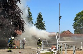 Polizeiinspektion Hildesheim: POL-HI: Brand einer Pferdebox