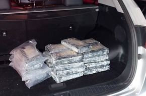 Hauptzollamt Kiel: HZA-KI: 21 Kilogramm Kokain sichergestellt - Hauptzollamt Kiel, Landes- und Bundespolizei gemeinsam erfolgreich
