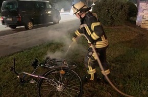 Freiwillige Feuerwehr Celle: FW Celle: Brennt Fahrrad in Celle