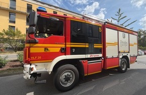 Feuerwehr Dresden: FW Dresden: Umluftanlage in Aufenthaltsraum ger&auml;t in Brand