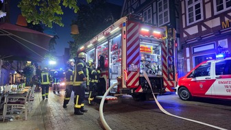 Freiwillige Feuerwehr Celle: FW Celle: Feuer in der historischen Altstadt von Celle - eine Person gerettet