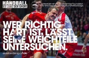 Handball-Bundesliga GmbH: DKB Handball-Bundesliga unterstützt "Movember Foundation"