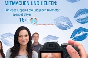 Bayer Vital GmbH: Welt-PH-Tag am 5. Mai: Atemnot kann Hinweis auf Lungenhochdruck sein / Aktion "Blaue Lippen" macht in PH-Expertenzentren auf  Lungenhochdruck (pulmonale Hypertonie, PH) aufmerksam