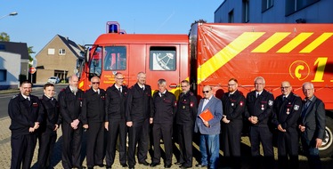 Freiwillige Feuerwehr Tönisvorst: FW Tönisvorst: Ehrungen der Jubilare bei der Feuerwehr Tönisvorst