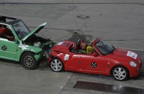 DEKRA SE: Aktuelle Crashtests von DEKRA und AXA Winterthur in Wildhaus/Schweiz / "Kleine Flitzer oben ohne" - Sicher unterwegs mit Kompakt-Cabrios?