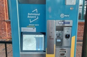 Bundespolizeidirektion M&uuml;nchen: Bundespolizeidirektion M&uuml;nchen: Bundespolizei bittet um Zeugenhinweise nach Sachbesch&auml;digung