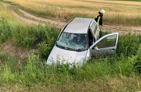 Polizeidirektion Landau: POL-PDLD: Von der Fahrbahn abgekommen