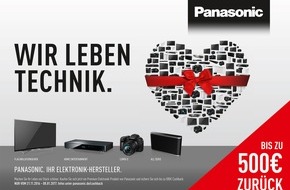 Panasonic Deutschland: Cashback-Aktion: "Wir leben Technik" / Panasonic forciert das Weihnachtsgeschäft mit attraktiven Preisvorteilen und reichweitenstarken Werbemaßnahmen