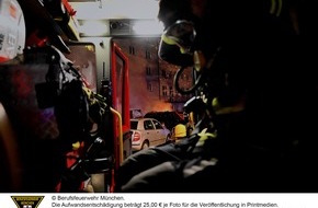 Feuerwehr München: FW-M: Vier brennende Fahrzeuge (Isarvorstadt)