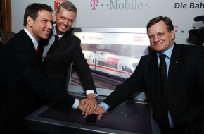 Deutsche Bahn AG: www.im ICE: Deutsche Bahn und T-Mobile starten drahtlosen Internetzugang im ICE und Bahnhof