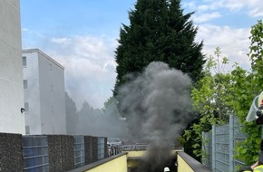 Feuerwehr Erkrath: FW-Erkrath: Feuer in Tiefgarage - Ein Pkw ausgebrannt, umfangreiche Belüftungsmaßnahmen erforderlich