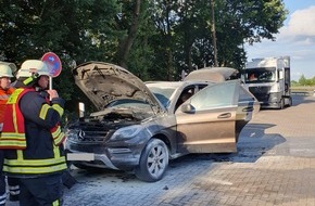 Kreisfeuerwehr Rotenburg (Wümme): FW-ROW: Fahrzeug gerät in Brand