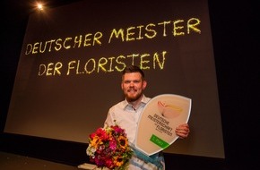 Fleurop AG: Stephan Triebe aus Hamburg gewinnt die Deutsche Meisterschaft der Floristen 2016