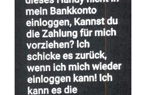 Polizeipräsidium Neubrandenburg: POL-NB: Nach Enkeltrick mittels WhatsApp kommt neue SMS-Abzockmasche