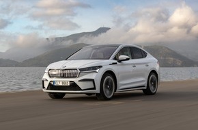 Skoda Auto Deutschland GmbH: Deutschlands derzeit beliebtestes Elektroauto jetzt auch als Enyaq Coupé 60 inklusive dynamisch designter Sportline-Version erhältlich