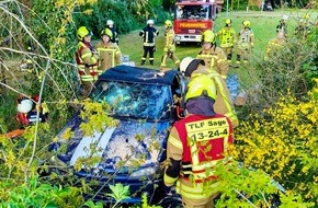 Kreisfeuerwehr Oldenburg: FW-OLL: Realistische Verkehrsunfallübung der Feuerwehren Sage und Huntlosen
