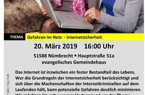 Kreispolizeibehörde Oberbergischer Kreis: POL-GM: Polizei berät zum Thema Internetsicherheit