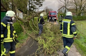 Freiwillige Feuerwehr der Stadt Goch: FF Goch: 4 sturmbedingte Einsätze für die Feuerwehr Goch