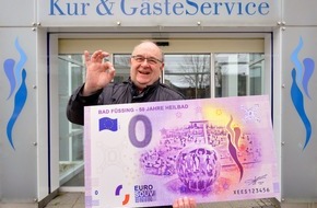 Kur- & GästeService Bad Füssing: Ein werthaltiges Souvenir: Neuer Bad Füssing "0 Euro-Schein"