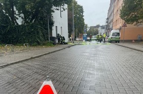 Feuerwehr Mülheim an der Ruhr: FW-MH: Gasaustritt bei Bauarbeiten