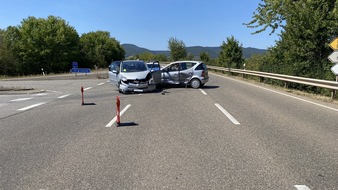 Polizeidirektion Landau: POL-PDLD: Verkehrsunfall zwischen Venningen und Edenkoben - 77-jähriger leicht verletzt