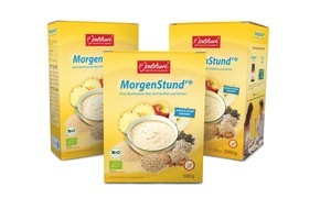 Jentschura International GmbH: MorgenStund' jetzt mit Bio-Siegel / P. Jentschura präsentiert preisgekrönten Frühstücksbrei in 100 % kontrollierter Bio-Qualität (BILD)
