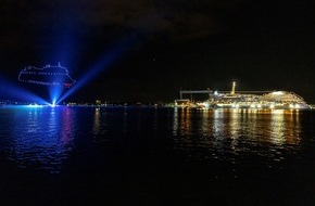 AIDA Cruises: Kieler Woche: Licht- und Feuerwerkshow mit AIDAluna