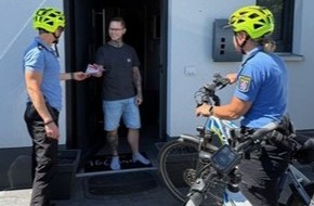 Polizeipr&auml;sidium S&uuml;dhessen: POL-DA: Heppenheim/Wald-Michelbach: Schutzfrauen vor Ort mit dem Fahrrad im Einsatz/B&uuml;rgergespr&auml;che zum Thema Sommerferien und Einbruchschutz