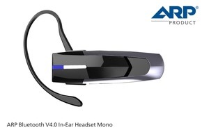ARP Schweiz AG: Das neue ARP Bluetooth V4.0 In-Ear Headset - der perfekte Begleiter auf Reisen (BILD)