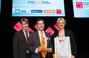 ING Deutschland: Deutschlands beste Arbeitgeber 2015: ING-DiBa ganz vorn dabei / Auszeichnung mit dem Sonderpreis "Diversity" für besondere Ausbildungschancen