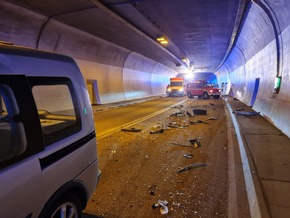 KFV-CW: Verkehrsunfall im Meisterntunnel Bad Wildbad mit 2 Schwerverletzten