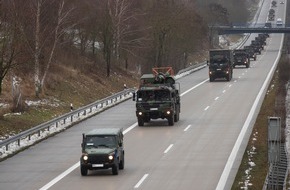 Territoriales Führungskommando der Bundeswehr: Konvois deutscher Streitkräfte auf Straßen in Sachsen-Anhalt, Brandenburg, Mecklenburg-Vorpommern und Schleswig-Holstein erwartet