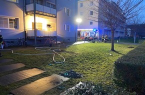 Feuerwehr Offenburg: FW-OG: Wohnungsbrand in Mehrfamilienhaus. Eine Person verstirbt in der Wohnung.