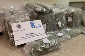 Zollfahndungsamt Frankfurt am Main: ZOLL-F: Verdacht des unerlaubten Handels mit Betäubungsmitteln: Vier Männer festgenommen // 47 Kilogramm Marihuana sichergestellt