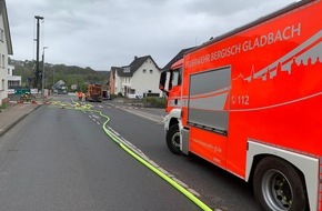 Feuerwehr Bergisch Gladbach: FW-GL: Gasaustritt in Bergisch Gladbach-Schildgen