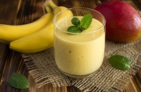 Kräuterkontor: Morningdrink des Monats / Ashwagandha-Mango Smoothie