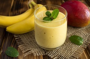 Kräuterkontor: Morningdrink des Monats / Ashwagandha-Mango Smoothie