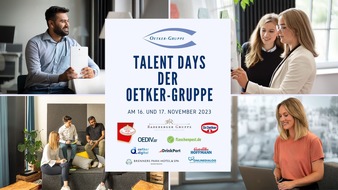 OETKER-GRUPPE: Talent Days: Studierende und Hochschulabsolventen lernen die Oetker-Gruppe kennen / Bewerbungsphase geht bis zum 30.10.2023 / Fokus-Thema ist Digitalisierung