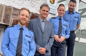 Polizeipräsidium Koblenz: POL-PPKO: Polizeiinspektion Simmern mit neuem Leitungsteam - EKHK Gebhard Petry in den Ruhestand verabschiedet