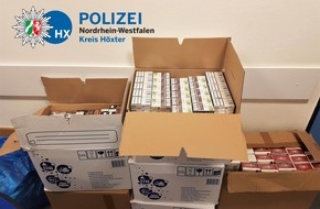 Kreispolizeibehörde Höxter: POL-HX: Diebesgut gesucht - 262 Stangen Zigaretten gefunden