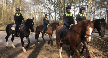 Kreispolizeibehörde Euskirchen: POL-EU: Landesreiterstaffel im Billiger Wald eingesetzt - Hinweise erbeten