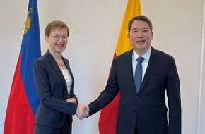 F&uuml;rstentum Liechtenstein: Regierungschefin und Vize-Finanzminister Vietnams lancieren DBA-Verhandlungen