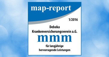 Debeka Versicherungsgruppe: map-report: "Die Debeka verteidigt erneut die Position als bester privater Krankenversicherer"