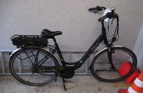 Kreispolizeibehörde Märkischer Kreis: POL-MK: Wer vermisst sein E-Bike?