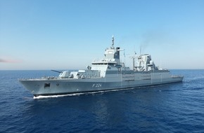 Presse- und Informationszentrum Marine: Fregatte "Sachsen-Anhalt" kehrt vom Auslandseinsatz zur&uuml;ck