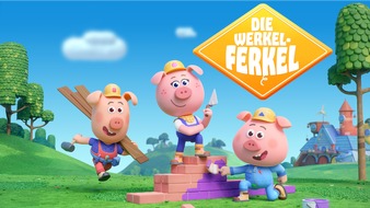 KiKA - Der Kinderkanal ARD/ZDF: Neue Vorschul-Animationsserie "Die Werkel-Ferkel" ab 16. Februar 2026 bei KiKA / Kreative Schweinchen zeigen Teamgeist, Tatendrang und Spa&szlig; am Selbermachen